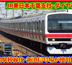 東金線求名駅棒線化,京葉線･新港信号場が使用停止見通しほか【千葉支社ダイヤ改正】