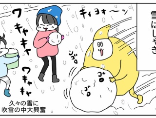 雪が降ってる時の様子