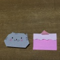 折り紙です。パステルも。