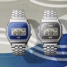 【CASIO CLASSIC】日本の美意識、日本産にこだわった青い波が美しいA159WEVJ-2JRは二次市場でプレミア価格！店頭では…。和風のカシオウォッチ。