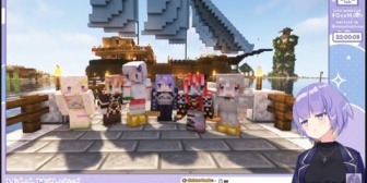 【ホロID】船建造コラボinマイクラ完成したのか『ムーナもう親方の顏だよ』