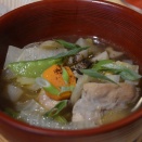根菜と鶏肉のけんちん汁風