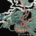 メンズ和柄半袖Tシャツ／緑龍