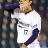 増井浩俊(34) 1勝5敗 2.48 	