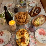 娘たちと一緒に実家クリスマス会2025