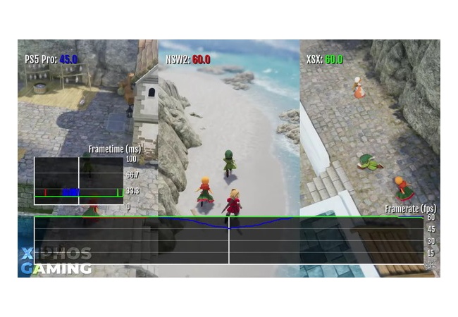 【画像】ドラクエ7リメイクのPS5Pro版さん、港で45fpsまで低下してしまう