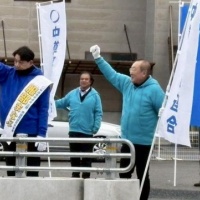 衆議院議員候補「服部まなぶ」（中道改革連合）の朝立ち