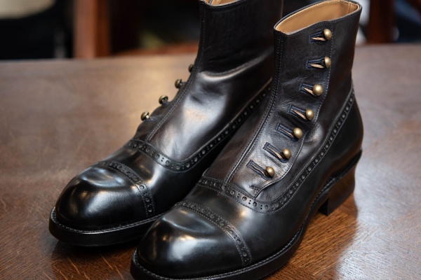 chausser ボタンブーツ chausser ショセ ボタンブーツ C-7039 メンズ 靴 ショートブーツ