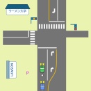 無法地帯…東長野病院北交差点
