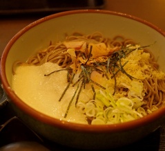 冷し月見山かけそば定食　そじ坊 広島NTTパセーラ8F店　