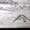 明治期古地図鳥瞰図「神武天皇畝傍山東北御陵」1点/畝火教会/新海梅麿/木版摺り