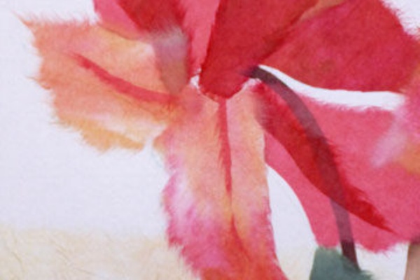 お花の花し 和紙ちぎり絵の話し