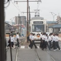 晴れ間の出た午後は岡電に乗る
