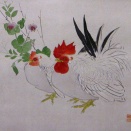 今井景樹 掛軸 kj－199 双鶴豆の花