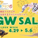 【4/29～5月6日はGWセール！！目玉生体公開】