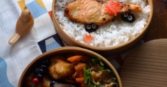 秋の鮭弁
