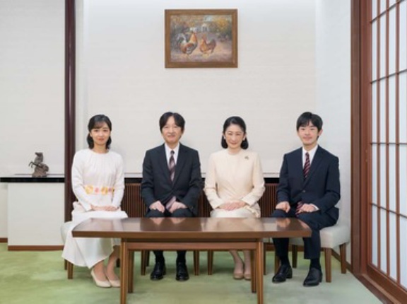 天皇一家の新年の挨拶