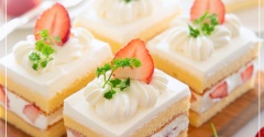 「スクエアショートケーキ」オンラインお菓子教室のお知らせ