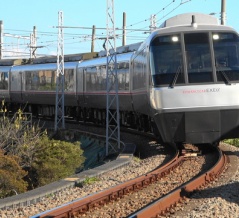 箱根登山線箱根板橋駅付近にて