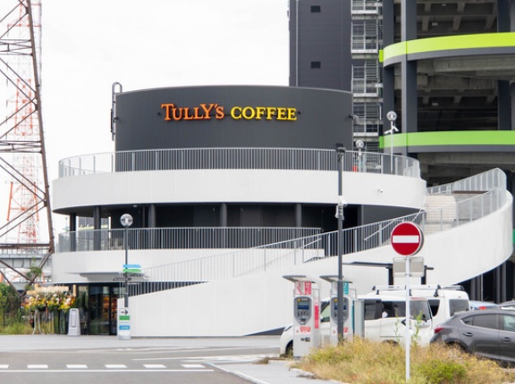 GLP ALFALINK 茨木につくってた「タリーズコーヒー」がオープンしてる