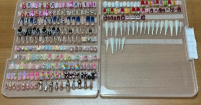 【100均で把握しやすく解決】娘のネイルチップ収納…