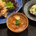 だんなさまごはんの、唐揚げ定食の夜ごはん