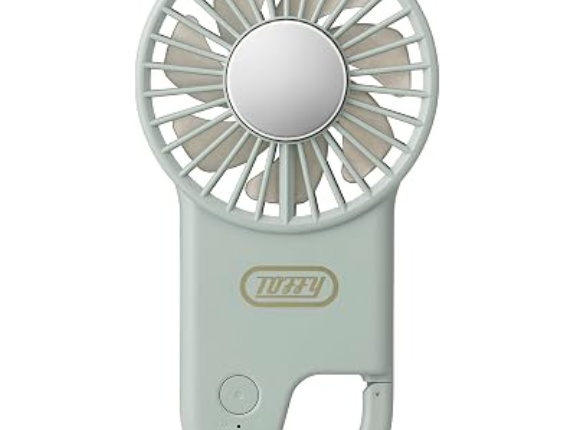 【550円】TOFFY 薄型ひんやりフックファン HFN2がセール特価。バッテリー容量は2000mAh、冷却プレートあり、カラビナあり