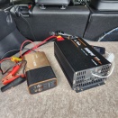 畑の草刈り１－２　DCACインバーター1kW入手で充電Ok