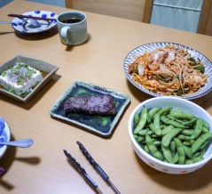 少し元気になったので久しぶりに料理を作りました・・・熱は下がりませんが
