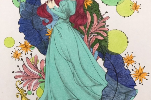 休日は色鉛筆 塗り絵