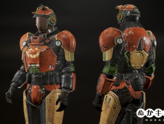 コンバットアーマー：ジャック・オー・ランタン・アーマー塗装