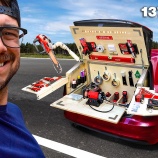 『車のトランクに移動式作業場を作ってみた』の画像