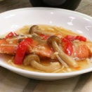 秋鮭のきのこあんかけ