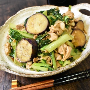 コクをプラス♪揚げ茄子と豚肉の甘辛炒め
