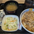 おばさん、吉野家で一人牛丼を食す。