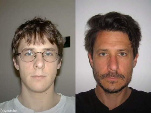 「22歳から47歳まで毎日の顔写真を撮り続けたよ…」25年間の変化をまとめた動画