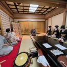 新橋の料亭・米村で小唄会