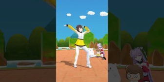【にじさんじ】しがりこ、桃音に見守られながら『にじさんじ体操第一』踊ってみた