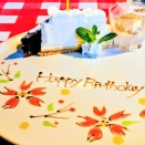 パスタナポレターナのお誕生日サービス。