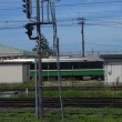 今日の午前10時前の会津若松駅構内北側