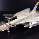 VF-2 25周年記念塗装機( Bullet 101 )完成！ ( F-14D Revell＋Tamiya 1/48 ）