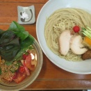 らーめん 森や。＠本郷台（神奈川県）　「木水土の冷やしつけ麺、禁断のちゃーしゅーごはんちび」