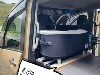【セレナ車中泊】エアバギーを後部座席に固定！犬との旅仕様にDIYしてみた