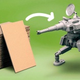 『ダンボールで試作してスクラップからオリジナルなロボットを作ってみた』の画像