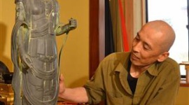 被災地で盗難の観音像戻る 寺に「置きました」と電話