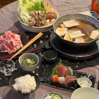 豚の出汁しゃぶの夜ごはん