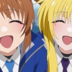 【画像】『リリカルなのは』最新作のなのはとフェイトさん、中学生になっても全裸に脱がされてしまうｗｗｗｗｗｗ