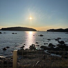 元日の温泉。