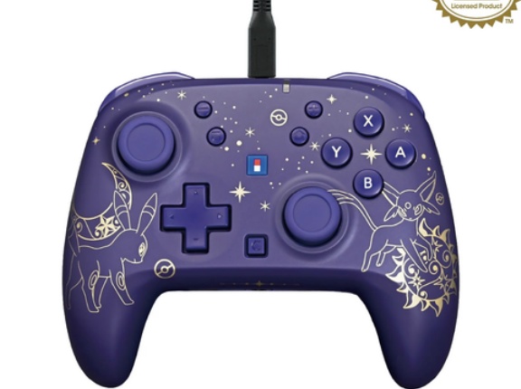 ワイヤードホリパッド TURBO for Nintendo Switch™ 2 ポケモン ブラッキー & エーフィ Starlight Night