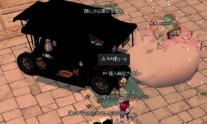 ころしやの黒い屋台「くろしや」/どう見てもチョコレートの木製屋台